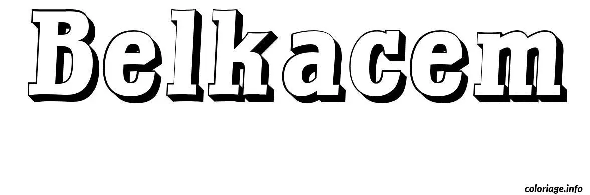 Belkacem coloring page to print