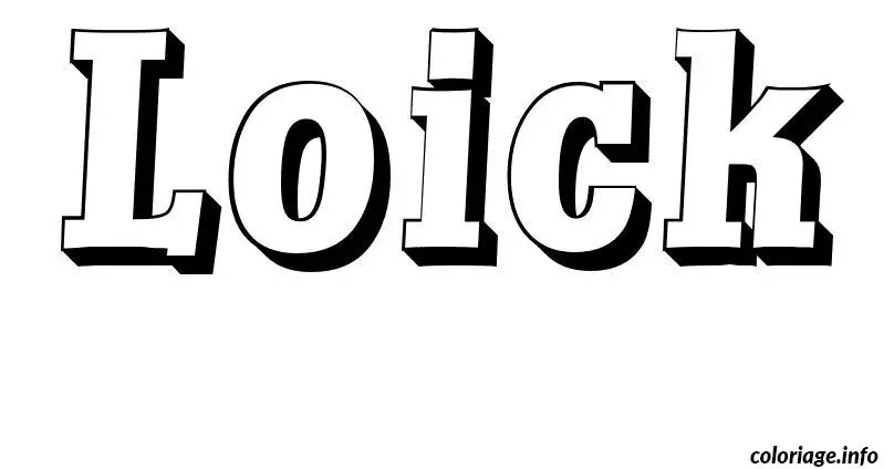 Loick coloring page to print