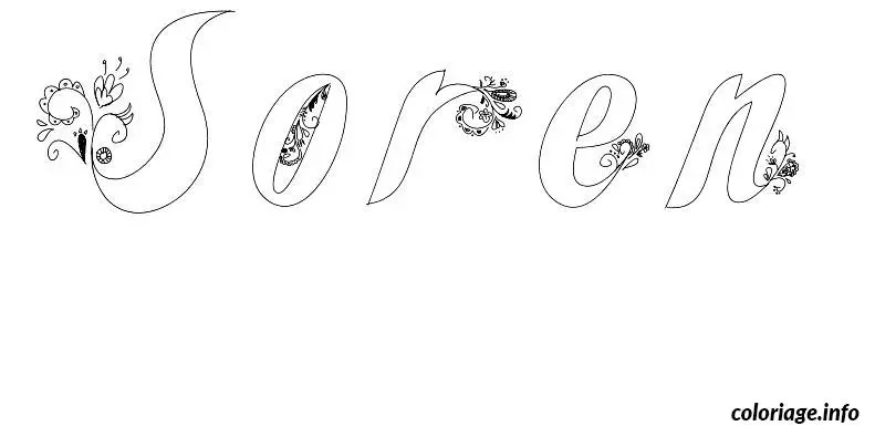 Soren coloring page to print