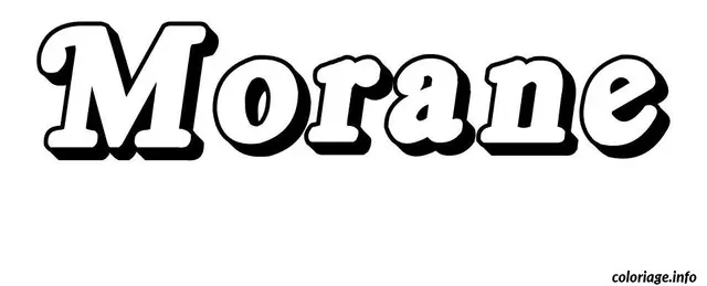 Coloriage Morane - Prénom à imprimer