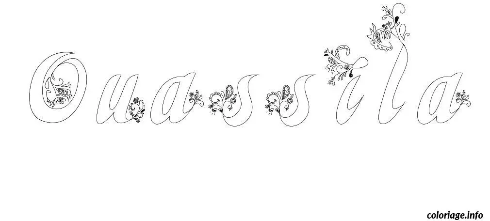 Ouassila coloring page to print