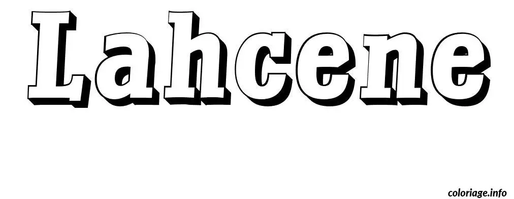 Lahcene coloring page to print