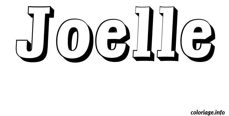 Joelle coloring page to print