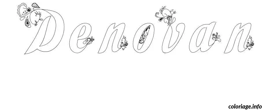 Denovan coloring page to print