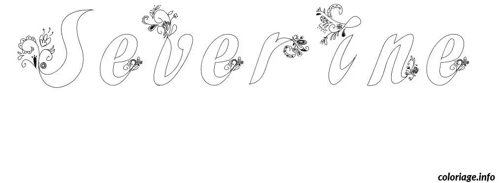 Severine coloring page to print