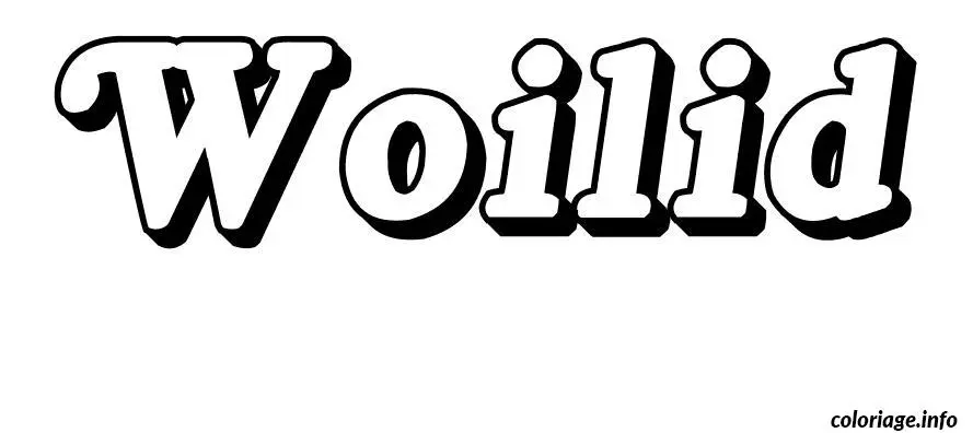 Woilid coloring page to print