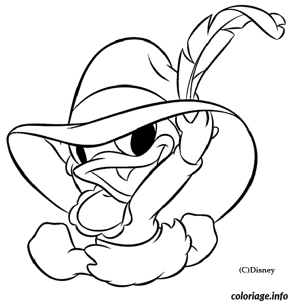 Coloriage Dessin disney bébé daisy chapeau - Disney bébé à imprimer