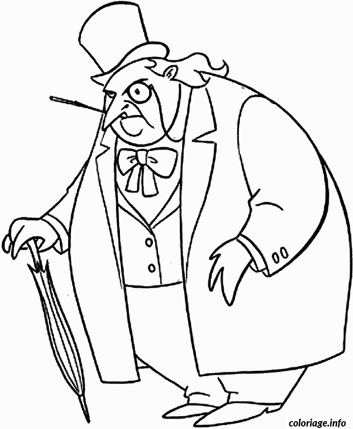 The Penguin coloring page to print