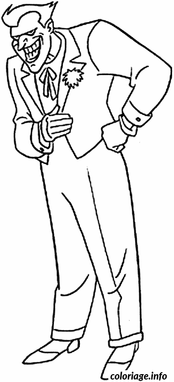 Coloriage Le joker - Batman à imprimer