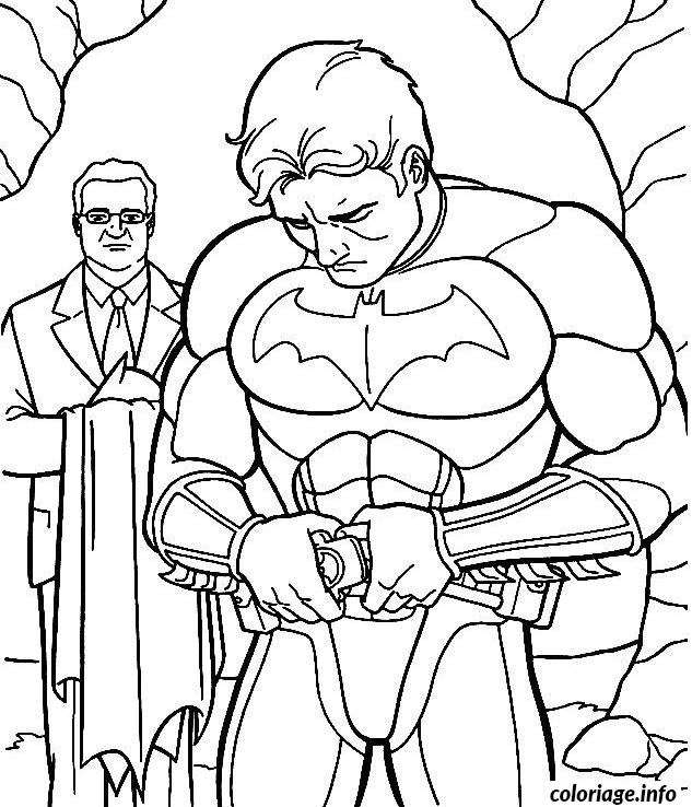 Coloriage Batman s habille - Batman à imprimer