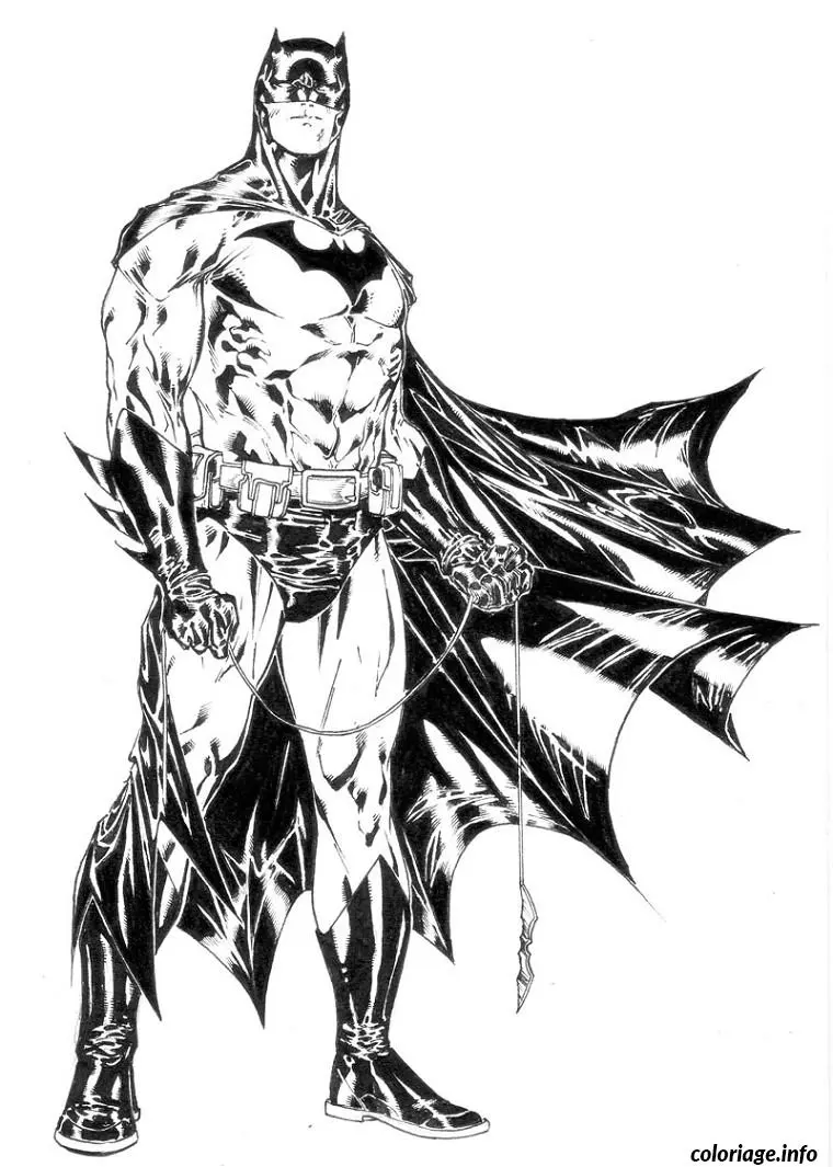Coloriage Batman dark knight - Batman à imprimer