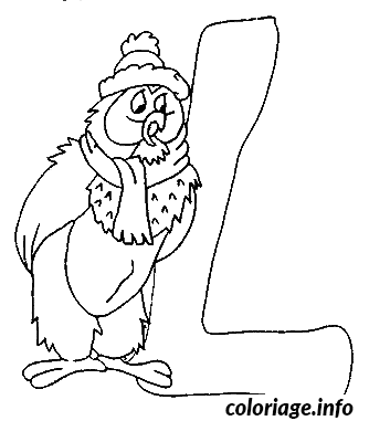 Coloriage L maître hibou - Hibou à imprimer