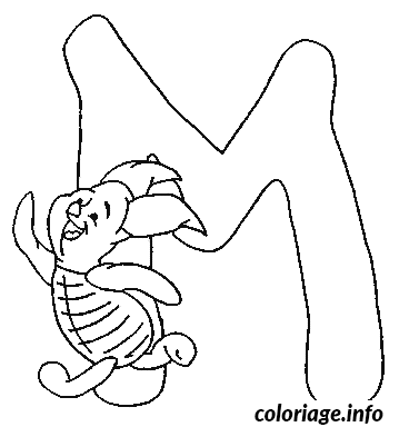 Coloriage M porcinet - Non classé à imprimer