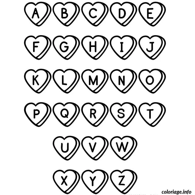Alphabet Letter coloring page to print