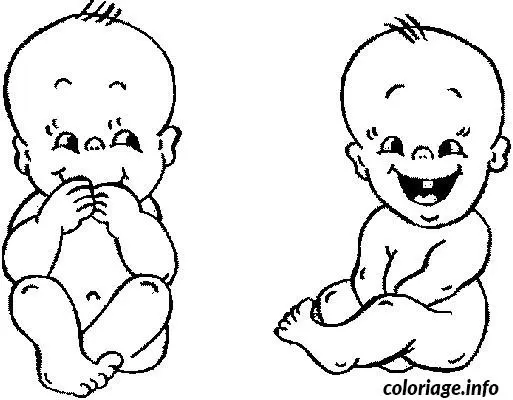 2-Year-Old Baby coloring page to print
