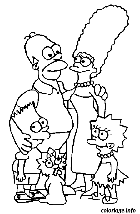 Ausmalbild Die Simpsons – Ausmalbilder für die ganze Familie zum Ausdrucken
