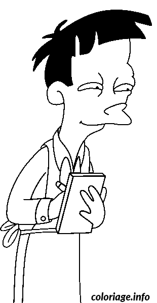 Coloriage Dessin simpson akira - Simpson à imprimer