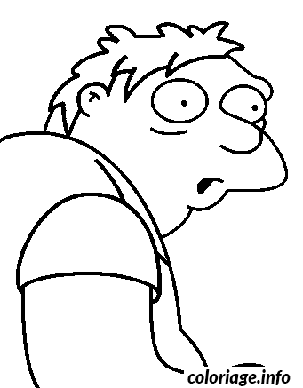 Coloriage Dessin simpson barney - Simpson à imprimer