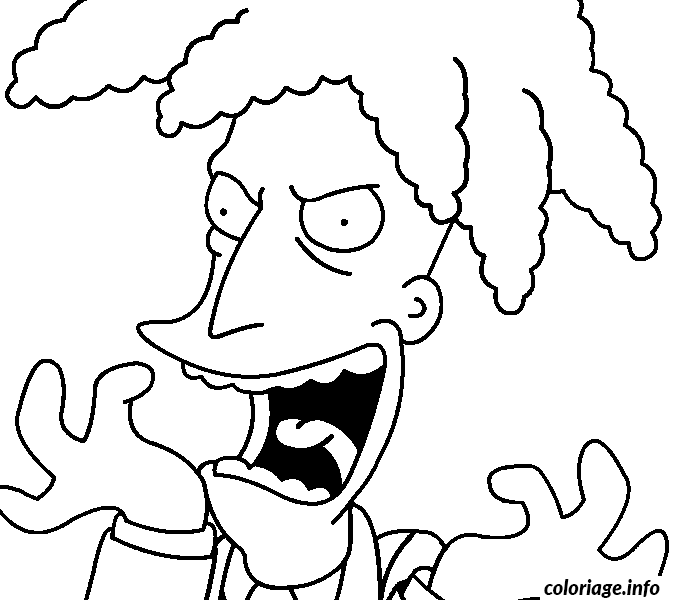Coloriage Dessin simpson sideshow bob - Simpson à imprimer