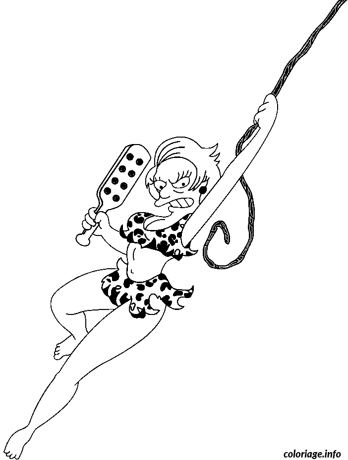Coloriage Dessin simpson krabappel jane - Simpson à imprimer