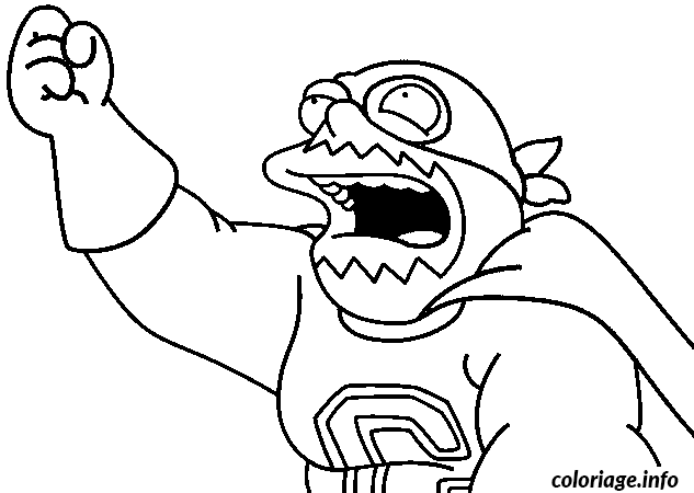 Coloriage Dessin simpson super héros jeff albertson - Super héros à imprimer