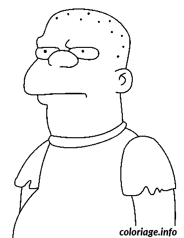 Coloriage Dessin simpson kearney - Simpson à imprimer
