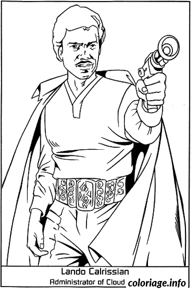 Coloriage Dessin starwars lando calrissian - Dessin à imprimer
