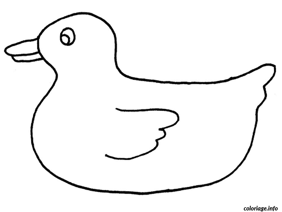 Coloriage Dessin animaux canard - Animaux à imprimer