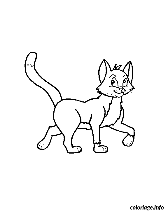 Coloriage Dessin animaux chat - Animaux à imprimer