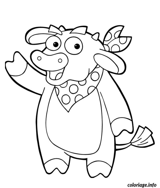 Coloriage Dessin animaux vache - Animaux à imprimer