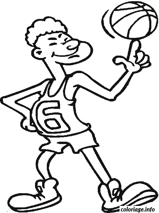 Coloriage Dessin joueur qui jongle - Dessin à imprimer