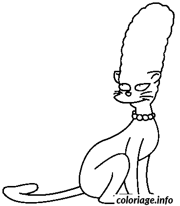 Coloriage Chatte marge - Non classé à imprimer
