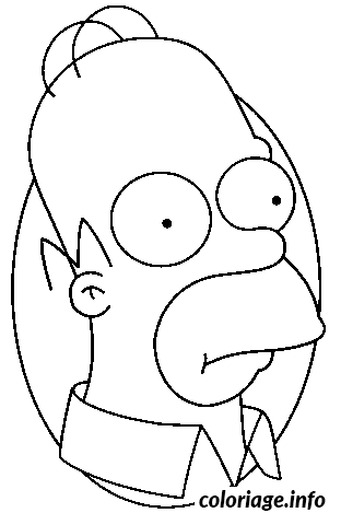 Homer Simpson coloring page to print