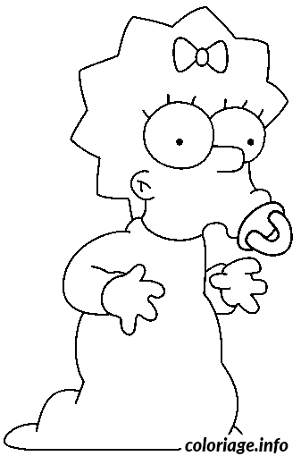 Coloriage Maggie a genoux - Non classé à imprimer