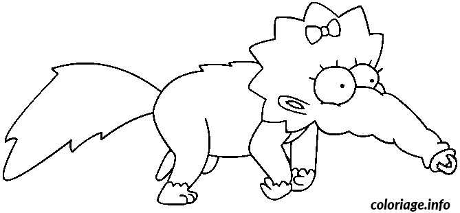 Coloriage Maggie animal - Animal à imprimer