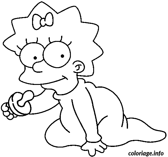 Maggie Takes Out Her Pacifier coloring page to print