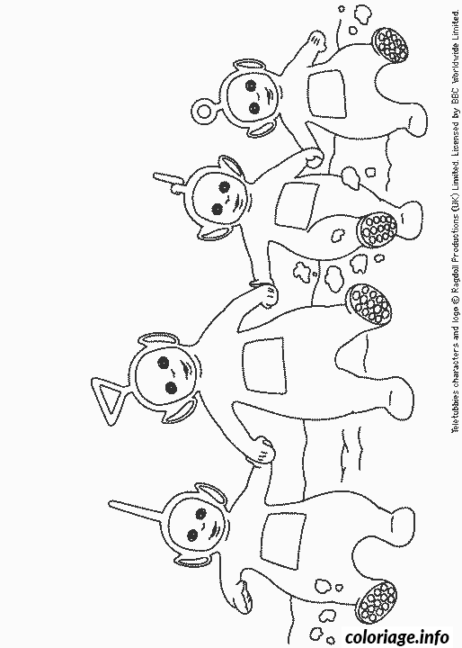 Teletubbies Character coloring page to print