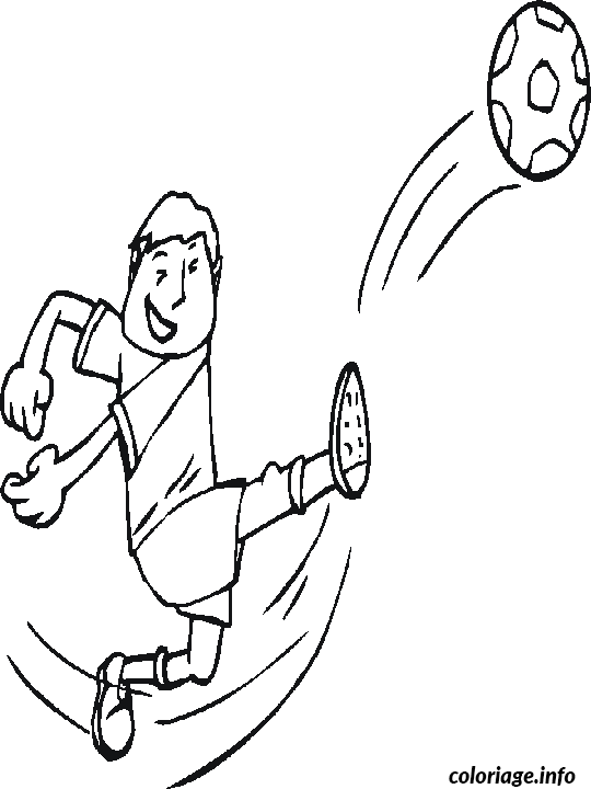 Coloriage Tir d'un joueur - Non classé à imprimer