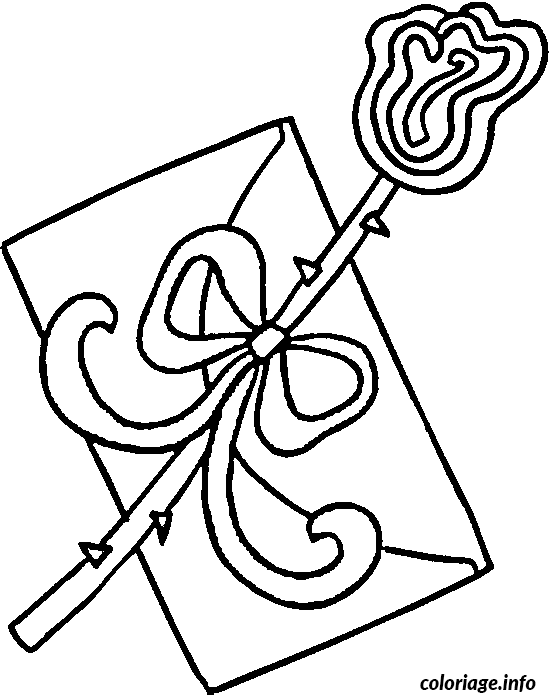 Coloriage St valentin lettre d'amour - Non classé à imprimer