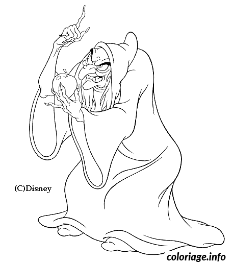 Coloriage La sorcière - Halloween sorciere à imprimer