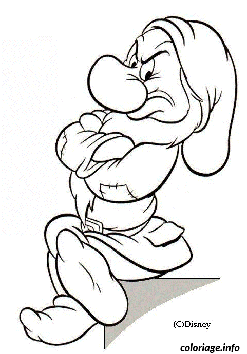 Coloriage Grincheux - Monsieur madame à imprimer