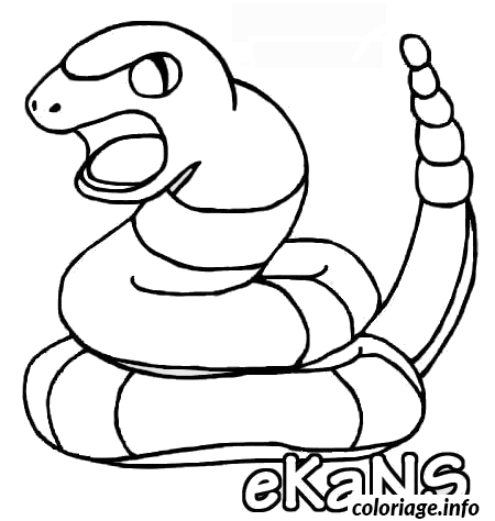 Ekans – Pokémon #023 coloring page to print