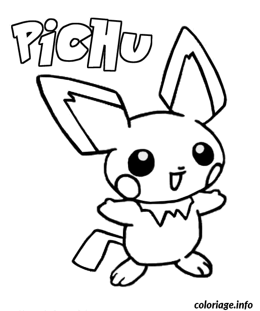 Pichu – Pokémon #172 coloring page to print
