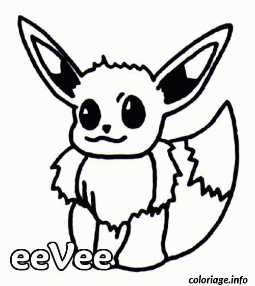 Pokemon 133 Eevee coloring page to print