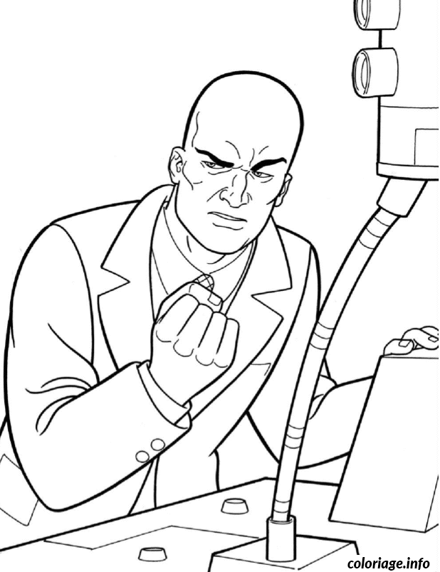 Coloriage Lex luthor - Non classé à imprimer