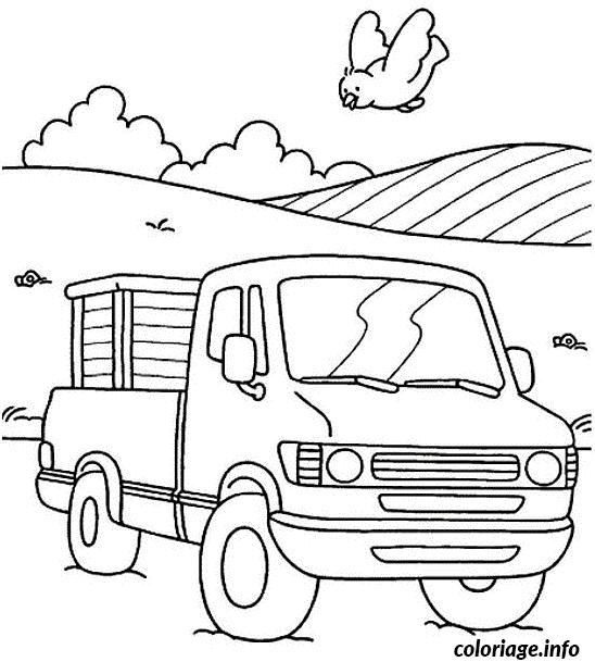 Coloriage Véhicule agricole - Non classé à imprimer