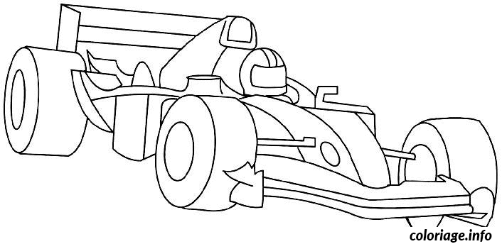 F1 Pilot at the Controls coloring page to print