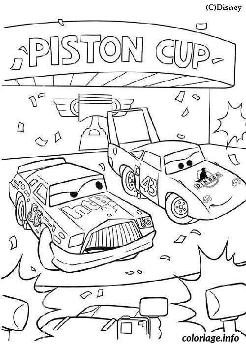 Coloriage Podium piston cup - Non classé à imprimer