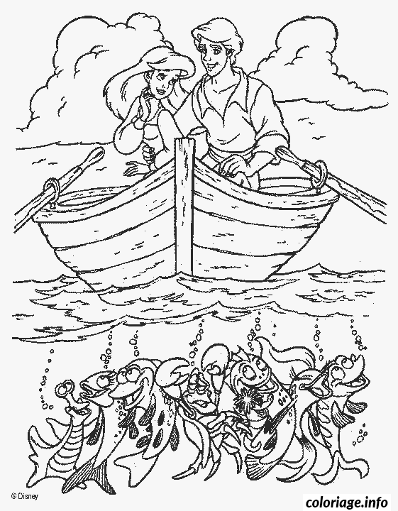 Coloriage Jeune Ondine des Mers Magiques - Sirène à imprimer