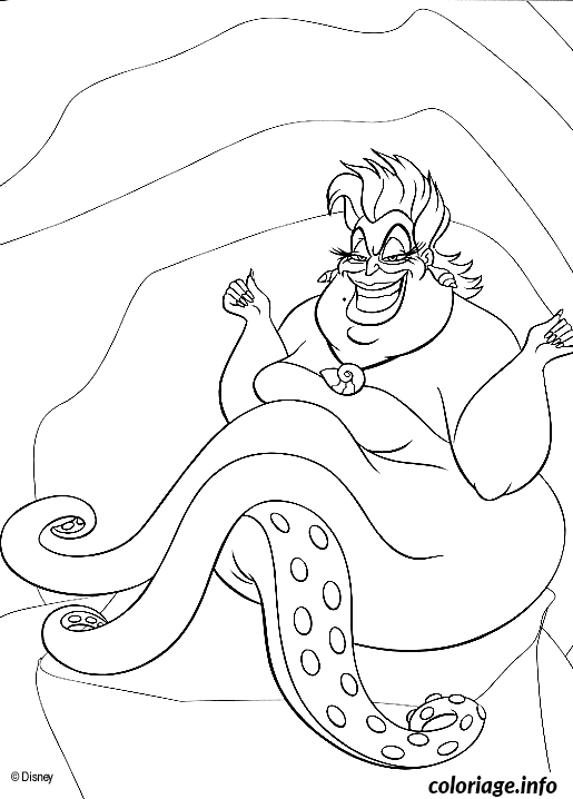 Coloriage Néréide des Mers Féeriques - Sirène à imprimer
